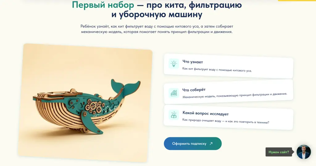 Шаблон сайта: Инженерные наборы STEAM для детей