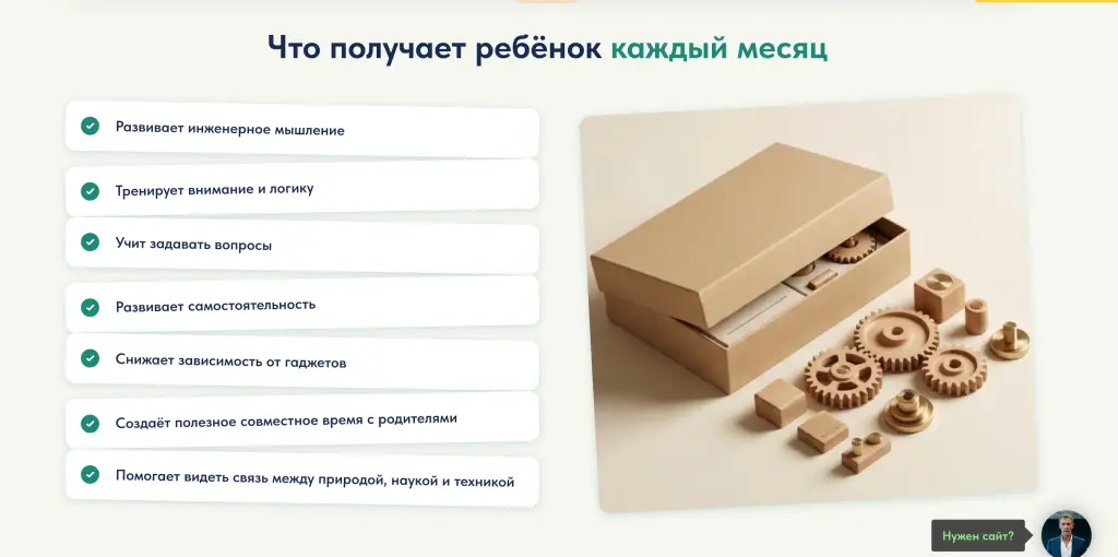 Шаблон сайта: Инженерные наборы STEAM для детей